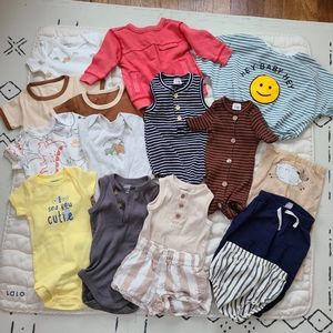Lot Neutral 3-6 Months Baby Clothes